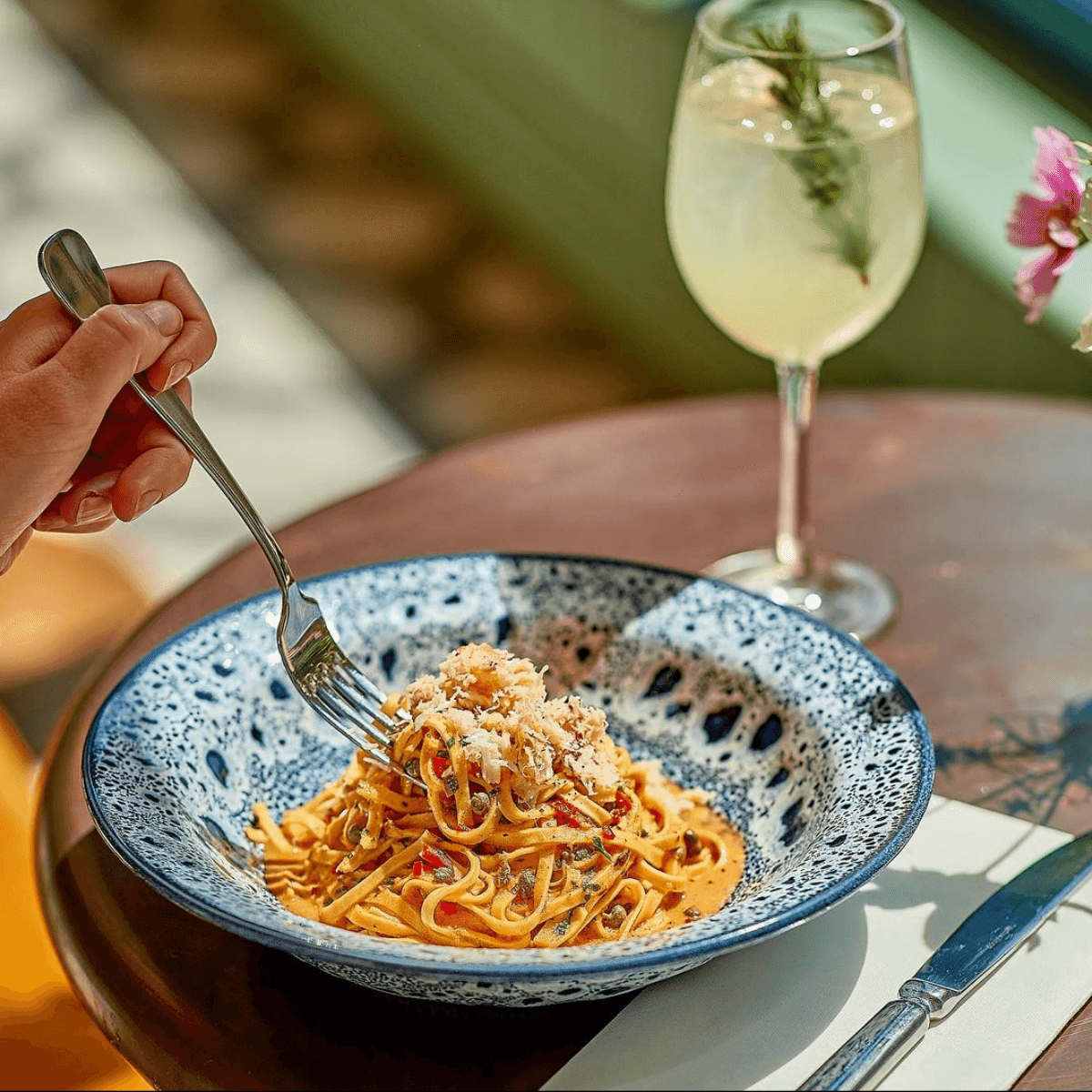 Sapphire Blue Speckled Stoneware