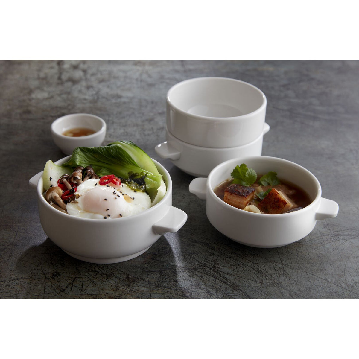 Utopia | Tableware | Simplicity White Rimmed Soup Plate 23cm 44cl (9" 15 1/2oz) | Bespoke77