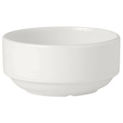 Utopia | Tableware | Simplicity White Unhandled Stacking Soup Cup 28.5cl (10oz) | Bespoke77