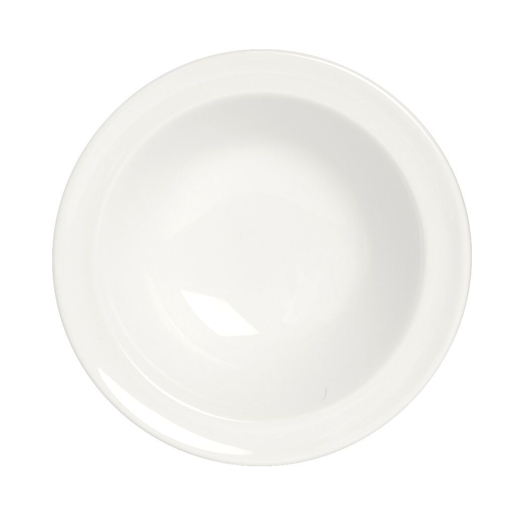 Utopia | Tableware | Simplicity White Fruit Stone Rim 16.5cm (6 1/2") | Bespoke77