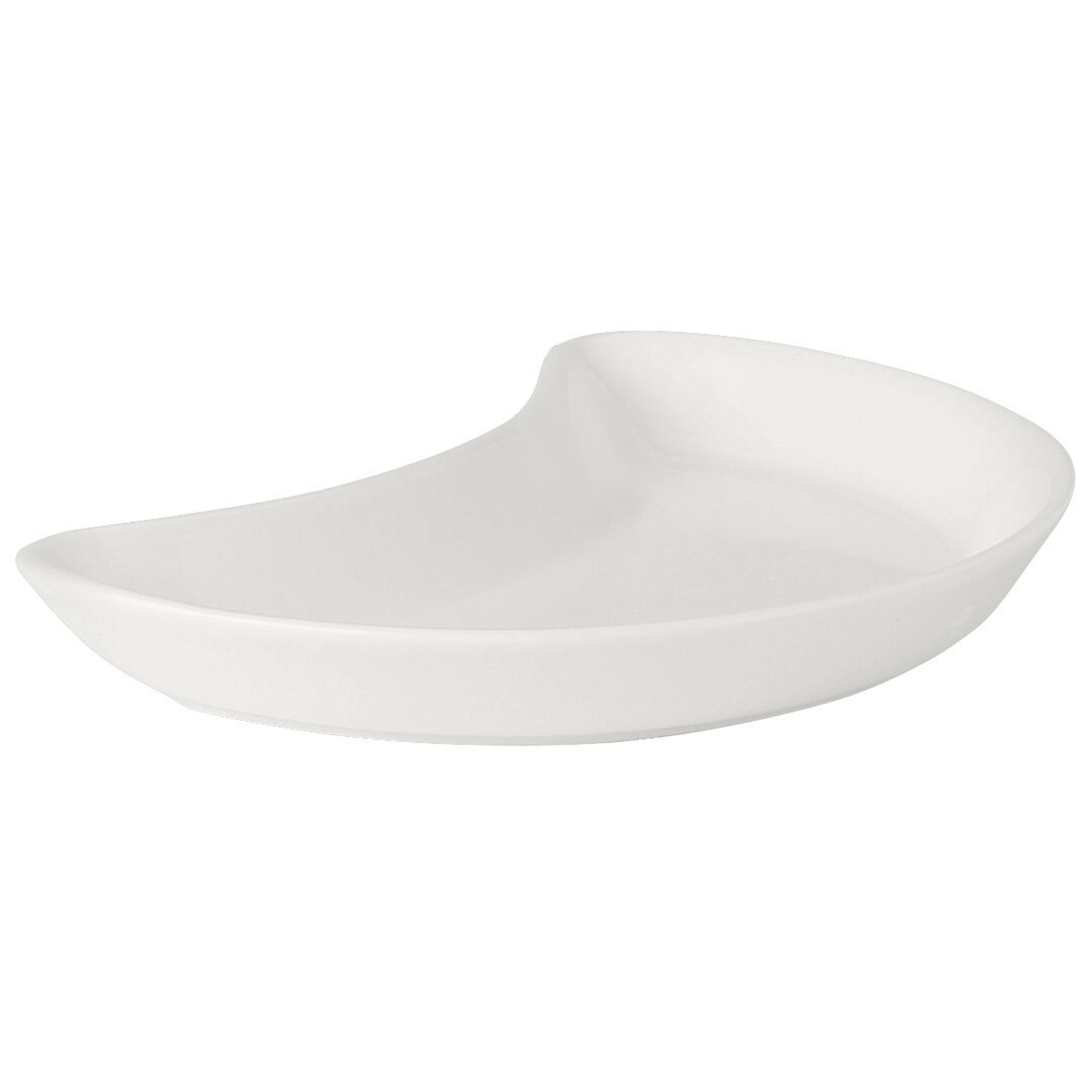 Utopia | Tableware | Simplicity White Crescent Salad 20.25cm (8") | Bespoke77