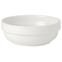 Utopia | Tableware | Simplicity White Stacking Bowl 17cm 88cl (6 3/4" 31oz) | Bespoke77