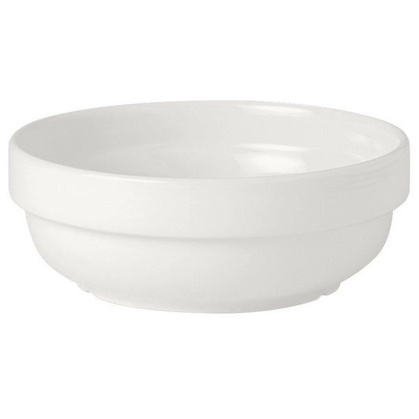 Utopia | Tableware | Simplicity White Stacking Bowl 17cm 88cl (6 3/4" 31oz) | Bespoke77