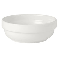 Utopia | Tableware | Simplicity White Stacking Bowl 13cm 37cl (5 1/8" 13oz) | Bespoke77
