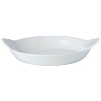 Utopia | Tableware | Simplicity White Round Eared Dish 18.5cm (7 1/4") | Bespoke77