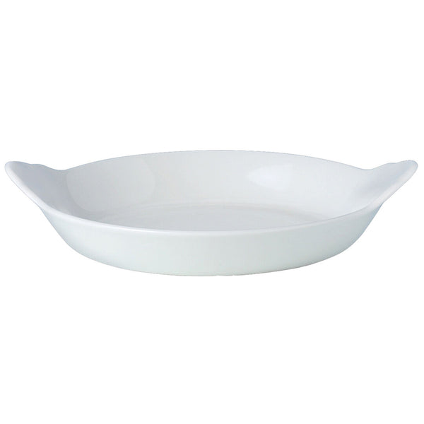 Utopia | Tableware | Simplicity White Round Eared Dish 18.5cm (7 1/4") | Bespoke77
