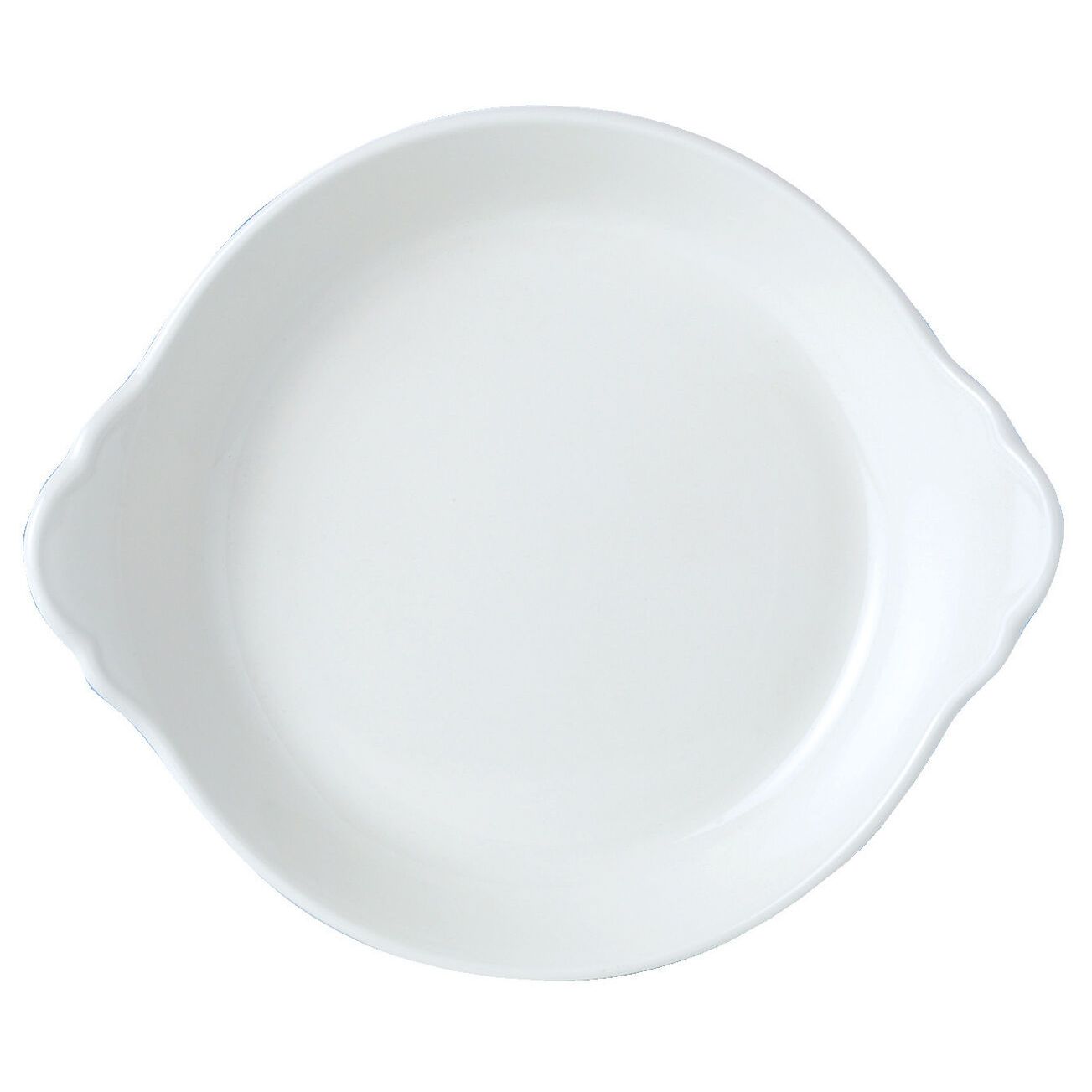 Utopia | Tableware | Simplicity White Round Eared Dish 21.5cm (8 1/2") | Bespoke77
