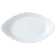 Utopia | Tableware | Simplicity White Oval No1 Eared Dish 20 x 11cm (7 7/8 x 4 3/8") | Bespoke77