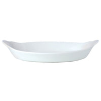 Utopia | Tableware | Simplicity White Oval No1 Eared Dish 20 x 11cm (7 7/8 x 4 3/8") | Bespoke77