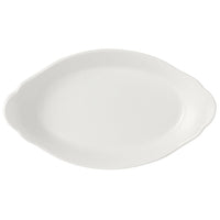 Utopia | Tableware | Simplicity White Oval No3 Eared Dish 30.5 x 17cm (12 x 6 3/4") | Bespoke77