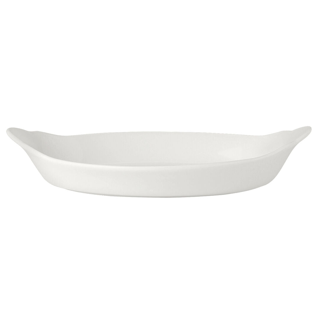 Utopia | Tableware | Simplicity White Oval No4 Eared Dish 34 x 19cm (13 3/8 x 7 1/2") | Bespoke77