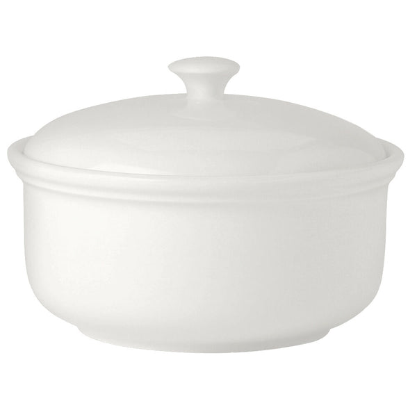 Utopia | Tableware | Simplicity White Casserole 300cl (105 1/4oz) | Bespoke77