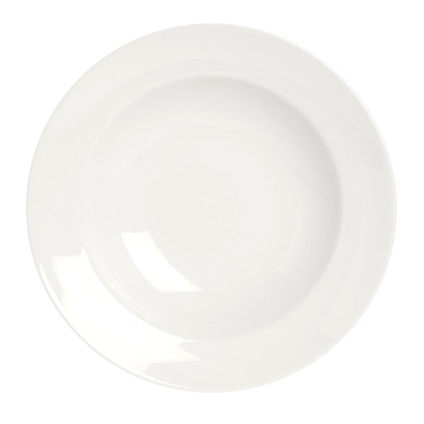 Utopia | Tableware | Simplicity White Harmony Soup Plate 24cm 98.25cl (9 1/2" 34 3/5oz) | Bespoke77