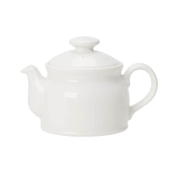 Utopia | Tableware | Simplicity White Club Teapot 42.5cl (15oz) | Bespoke77