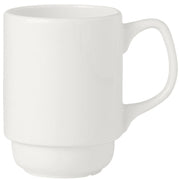Utopia | Tableware | Simplicity White Beaker Stacking 26cl (9oz) | Bespoke77