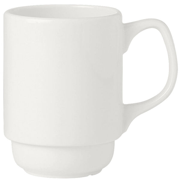 Utopia | Tableware | Simplicity White Beaker Stacking 26cl (9oz) | Bespoke77
