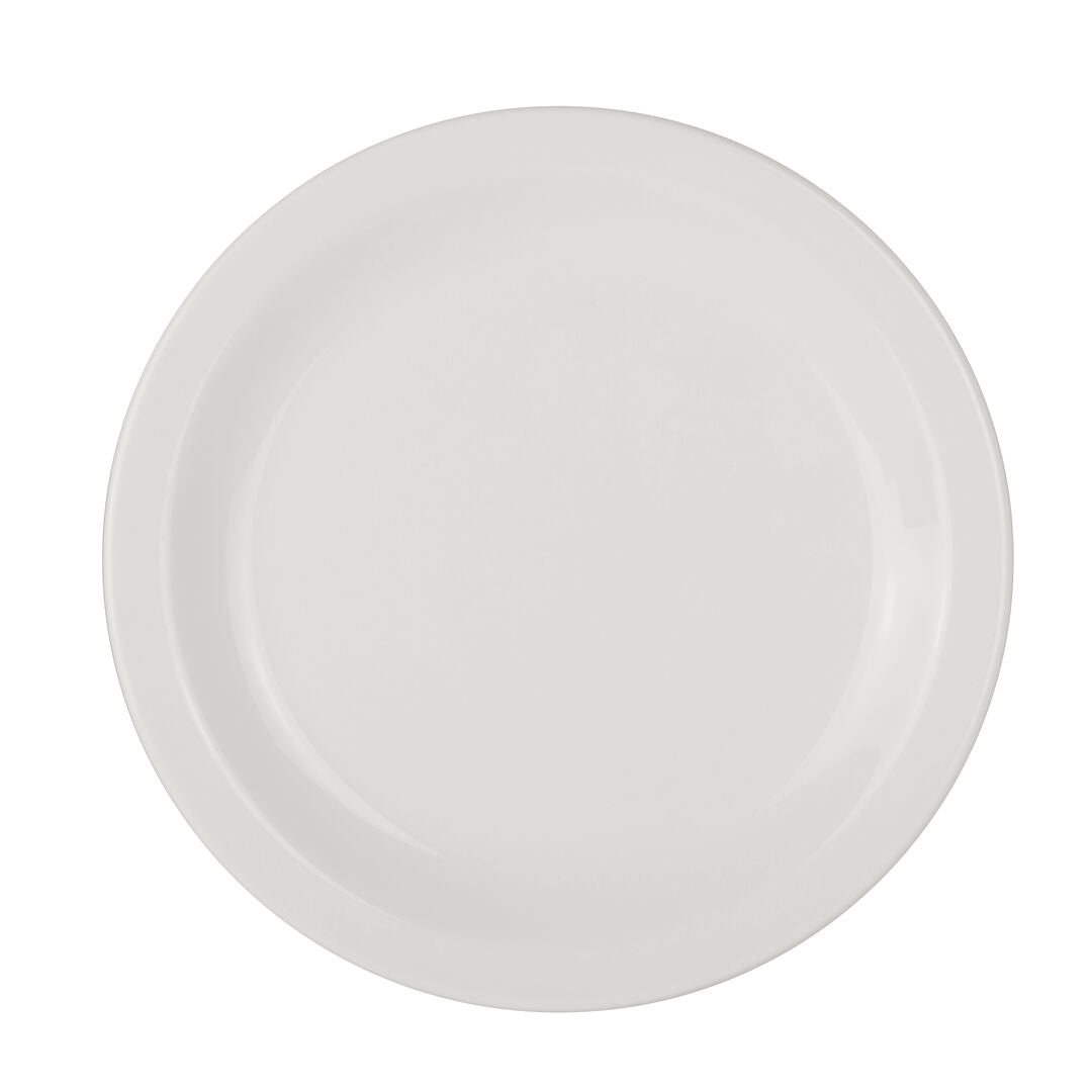 Utopia | Tableware | Simplicity White Cresta Plate 25.5cm (10") | Bespoke77