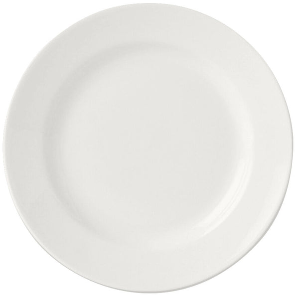 Utopia | Tableware | Simplicity White Harmony Plate 25.5cm (10") | Bespoke77