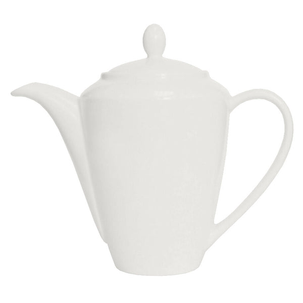 Utopia | Tableware | Simplicity White Harmony Coffeepot 60cl (21oz) L3 | Bespoke77