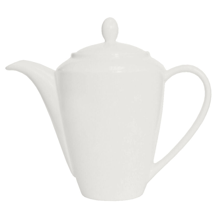 Utopia | Tableware | Simplicity White Harmony Coffeepot 31cl (11oz) L4 | Bespoke77