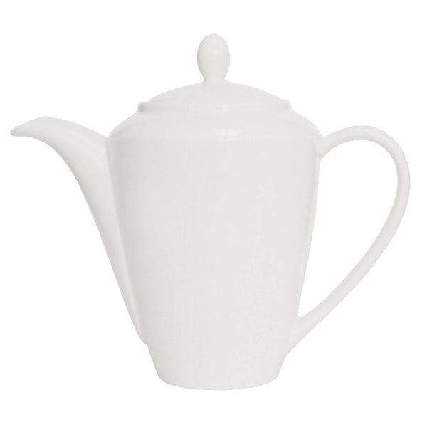 Utopia | Tableware | Simplicity White Harmony Coffeepot 31cl (11oz) L4 | Bespoke77