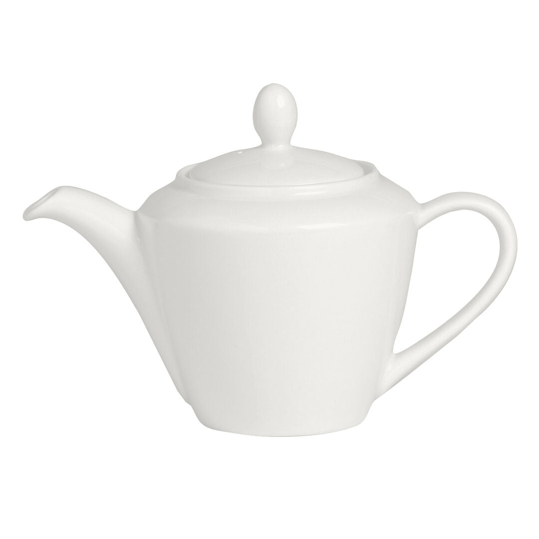 Utopia | Tableware | Simplicity White Harmony Teapot 60cl (21oz) L2 | Bespoke77
