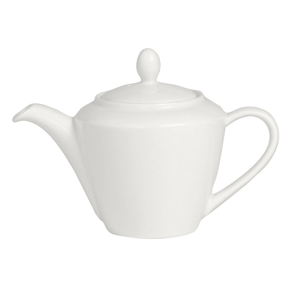 Utopia | Tableware | Simplicity White Harmony Teapot 31cl (11oz) L3 | Bespoke77