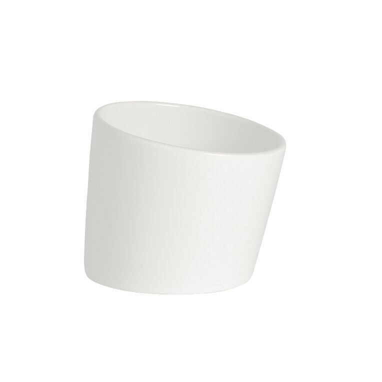 Utopia | Tableware | Taste White Pot Tilt 7.5 x 9cm (3 x 3 1/2") | Bespoke77