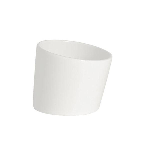 Utopia | Tableware | Taste White Pot Tilt 7.5 x 9cm (3 x 3 1/2") | Bespoke77
