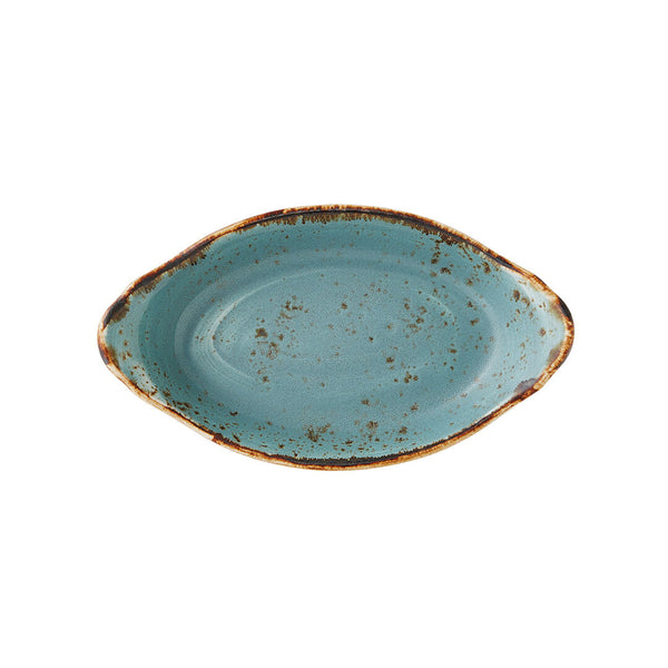 Utopia | Tableware | Craft Blue Oval No1 Eared Dish 20 x 11cm (7 7/8 x 4 3/8") | Bespoke77