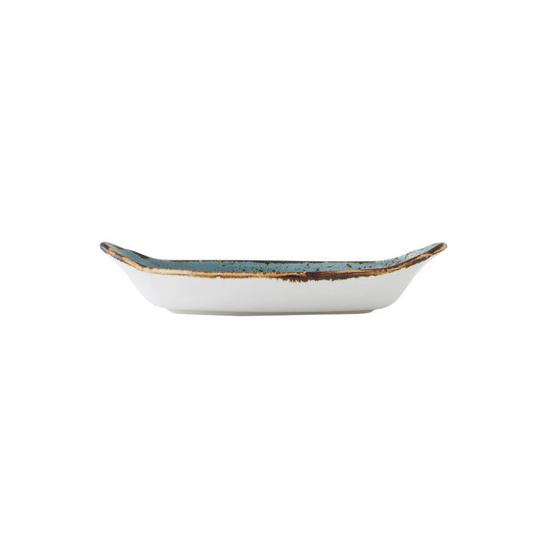 Utopia | Tableware | Craft Blue Oval No1 Eared Dish 20 x 11cm (7 7/8 x 4 3/8") | Bespoke77