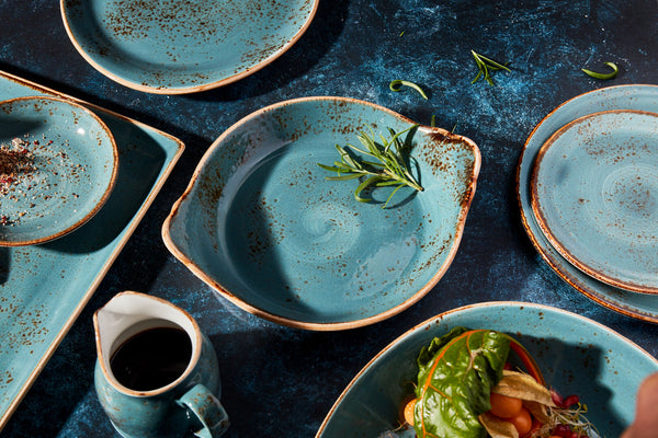 Utopia | Tableware | Craft Blue Freestyle Plate 25.5cm (10") | Bespoke77