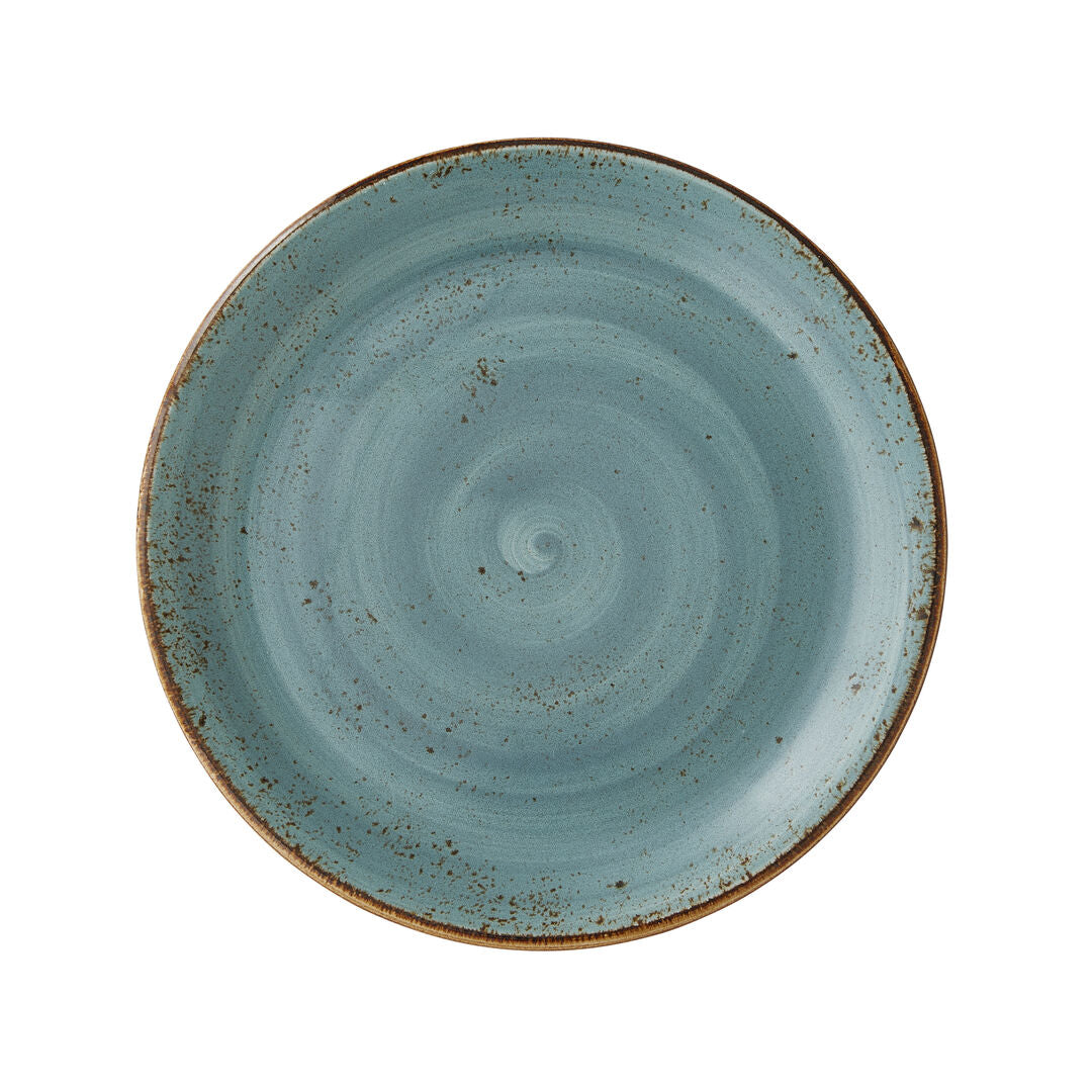 Utopia | Tableware | Craft Blue Coupe Plate 25.25cm (10") | Bespoke77