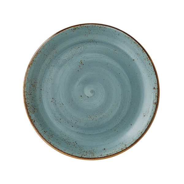 Utopia | Tableware | Craft Blue Coupe Plate 25.25cm (10") | Bespoke77