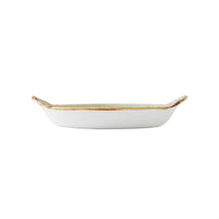 Utopia | Tableware | Craft Green Round Eared Dish 21.5cm (8 1/2") | Bespoke77