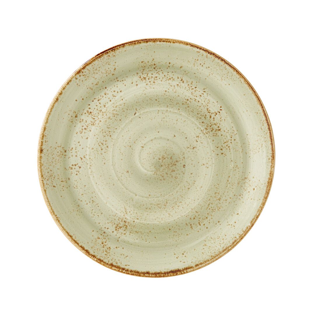 Utopia | Tableware | Craft Green Coupe Plate 28cm (11") | Bespoke77