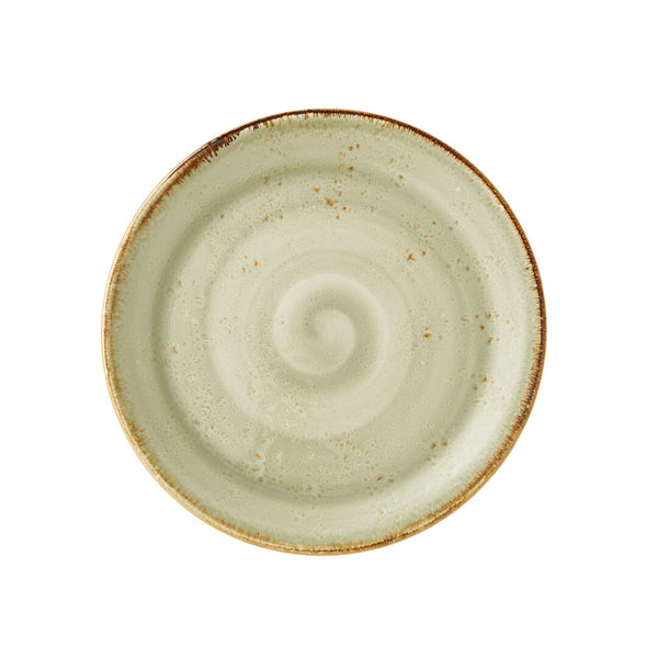 Utopia | Tableware | Craft Green Coupe Plate 25.25cm (10") | Bespoke77