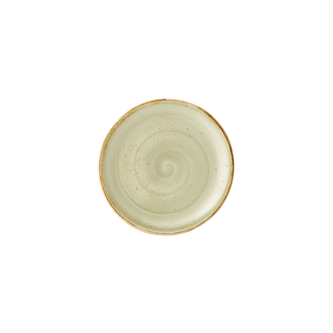 Utopia | Tableware | Craft Green Coupe Plate 15.25cm (6") | Bespoke77