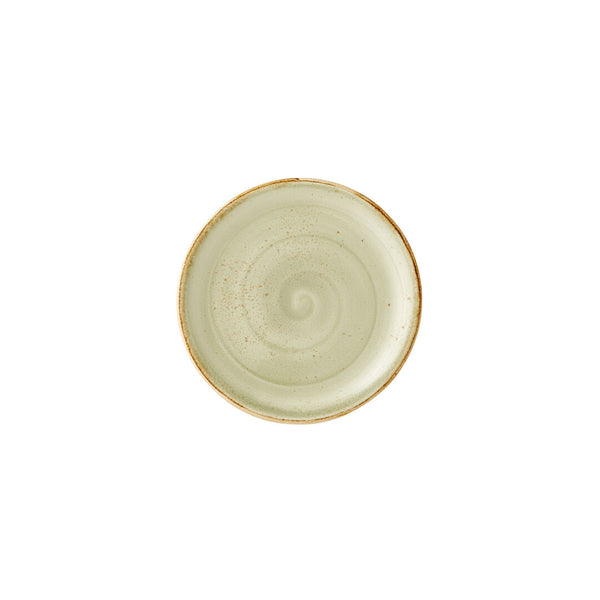 Utopia | Tableware | Craft Green Coupe Plate 15.25cm (6") | Bespoke77