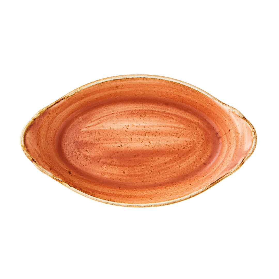 Utopia | Tableware | Craft Terracotta Oval No2 Eared Dish 24.5 x 13.5cm (7 7/8 x 4 3/8") | Bespoke77