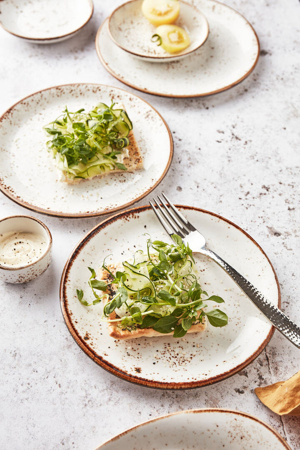 Utopia | Tableware | Craft White Freestyle Plate 30.5cm (12") | Bespoke77