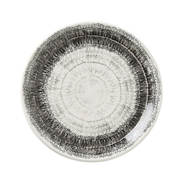 Utopia | Tableware | Petra Graphite Coupe Plate 25.25cm (10") | Bespoke77