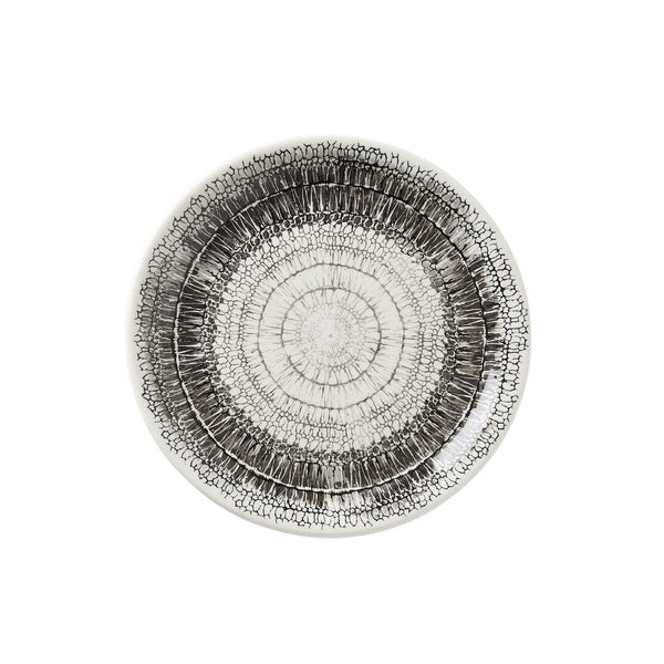 Utopia | Tableware | Petra Graphite Coupe Plate 20.25cm (8") | Bespoke77