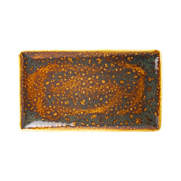 Utopia | Tableware | Vesuvius Amber Rectangle Three 32 x 19cm (12 1/2 x 7 1/2") | Bespoke77