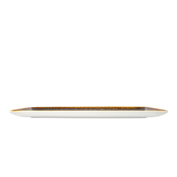 Utopia | Tableware | Vesuvius Amber Rectangle Three 32 x 19cm (12 1/2 x 7 1/2") | Bespoke77