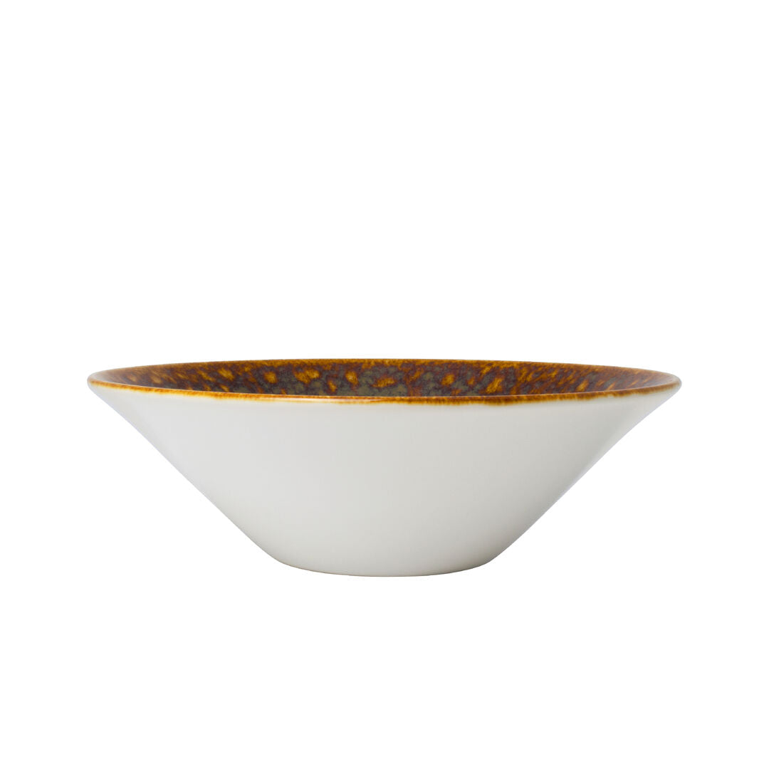 Utopia | Tableware | Vesuvius Amber Essence Bowl 20.25cm 99.75cl (8" 35 1/9oz) | Bespoke77