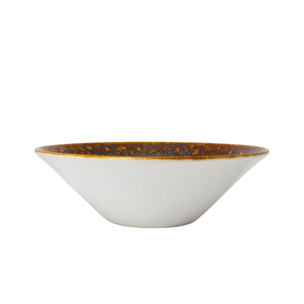 Utopia | Tableware | Vesuvius Amber Essence Bowl 20.25cm 99.75cl (8" 35 1/9oz) | Bespoke77