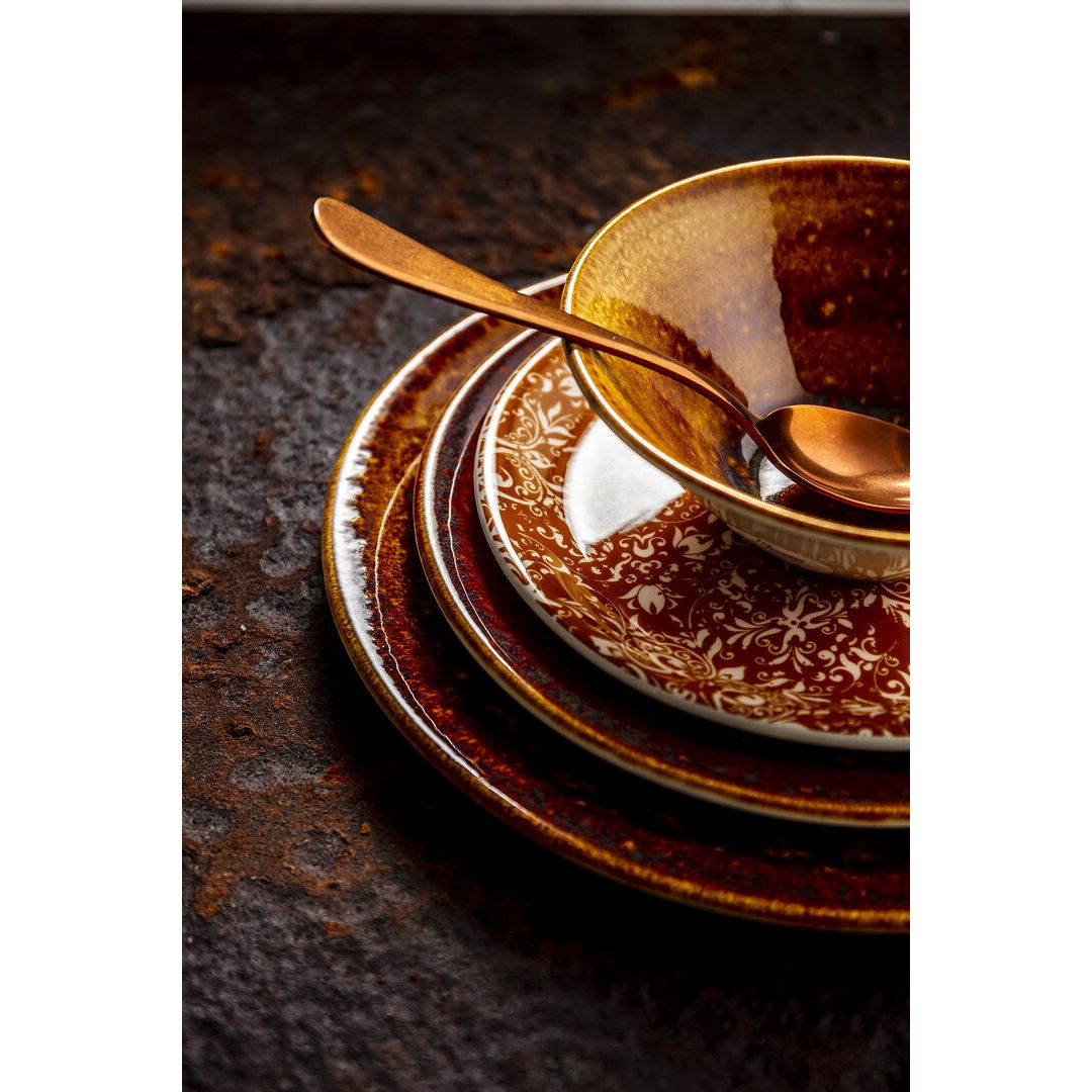 Utopia | Tableware | Vesuvius Amber Liv Saucer 15.25cm (6") | Bespoke77