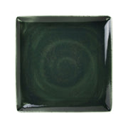 Utopia | Tableware | Vesuvius Burnt Emerald Square One 27 x 27cm (10 5/8 x 10 5/8") | Bespoke77
