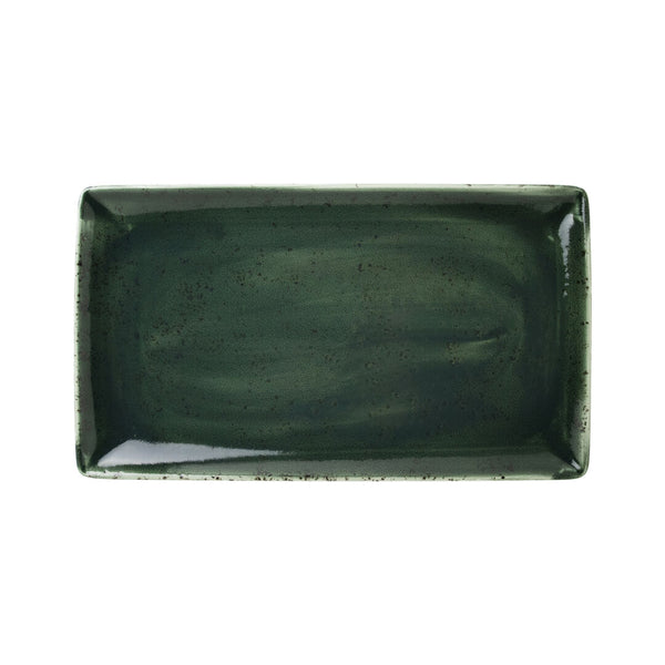 Utopia | Tableware | Vesuvius Burnt Emerald Rectangle Three 32 x 19cm (12 1/2 x 7 1/2") | Bespoke77